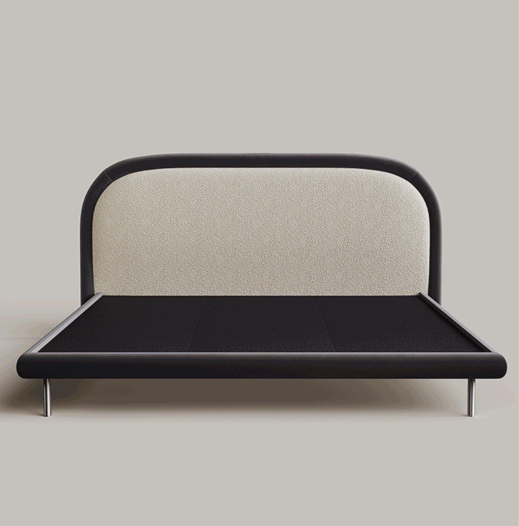 BREVQO Modern Boucle Bedframe - Cassa Haus Singapore