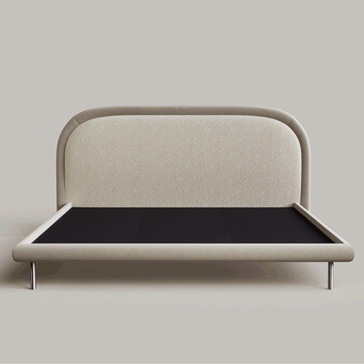 BREVQO Modern Boucle Bedframe - Cassa Haus Singapore