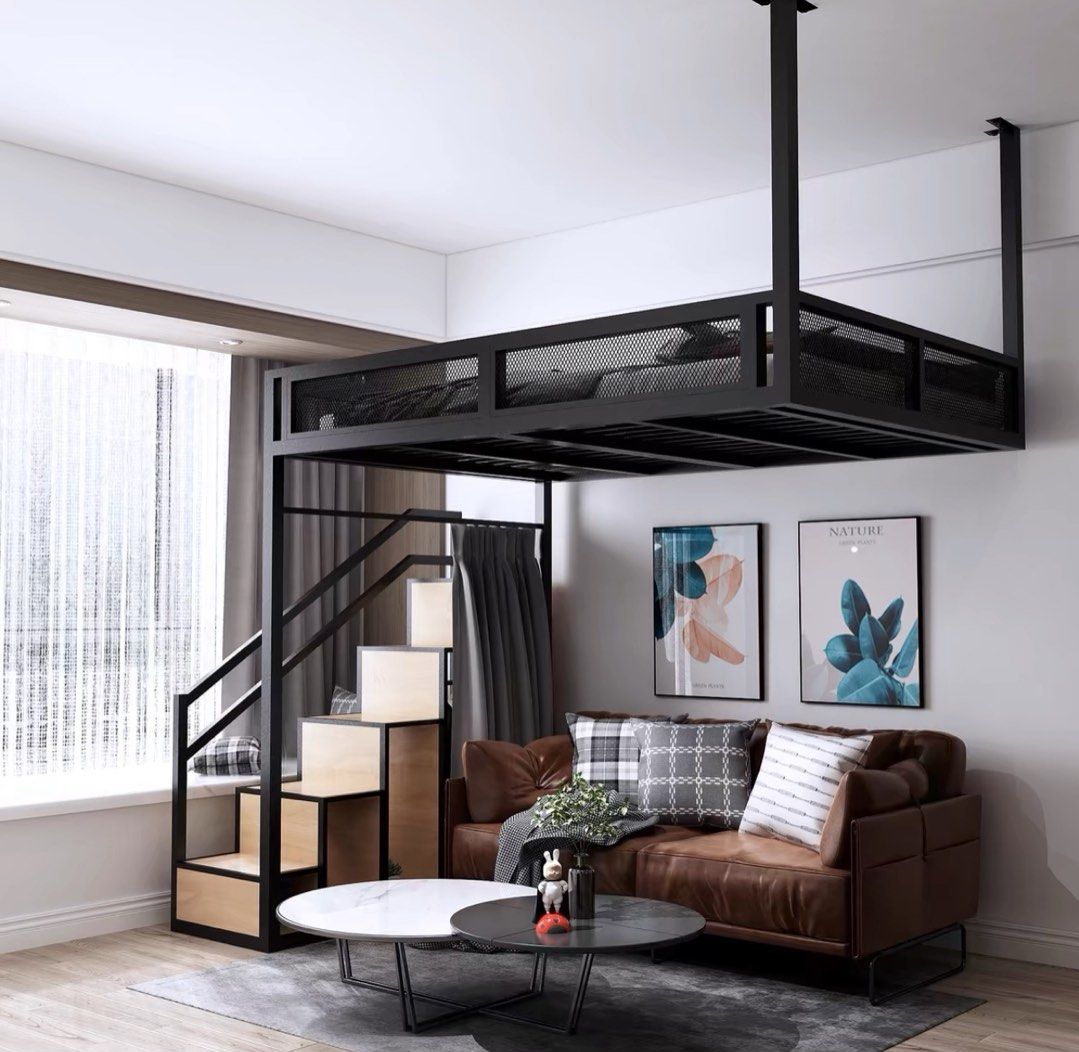 CATHAY Industrial Loft Bedframe - Radical Homes Singapore