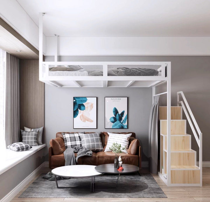 CATHAY Industrial Loft Bedframe - Radical Homes Singapore