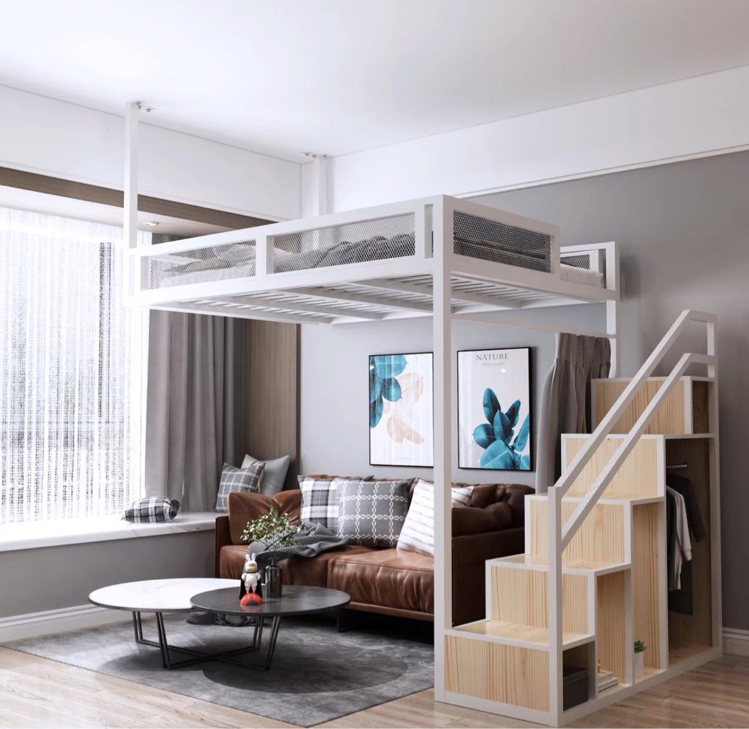 CATHAY Industrial Loft Bedframe - Radical Homes Singapore