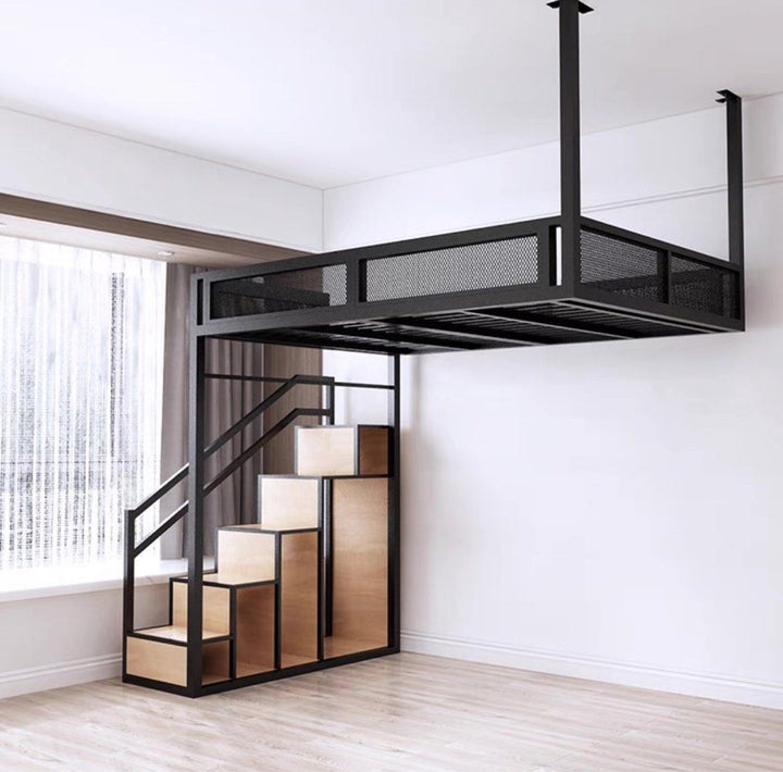CATHAY Industrial Loft Bedframe - Radical Homes Singapore