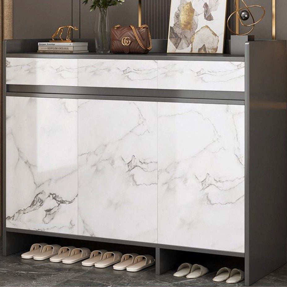 CAYENNE Modern Marble Shoe Cabinet - Radical Homes Singapore