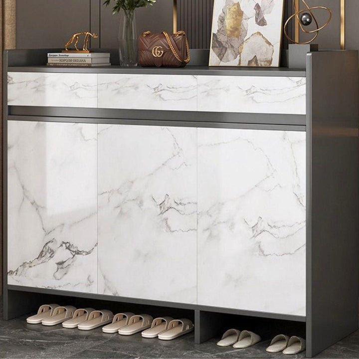 CAYENNE Modern Marble Shoe Cabinet - Radical Homes Singapore