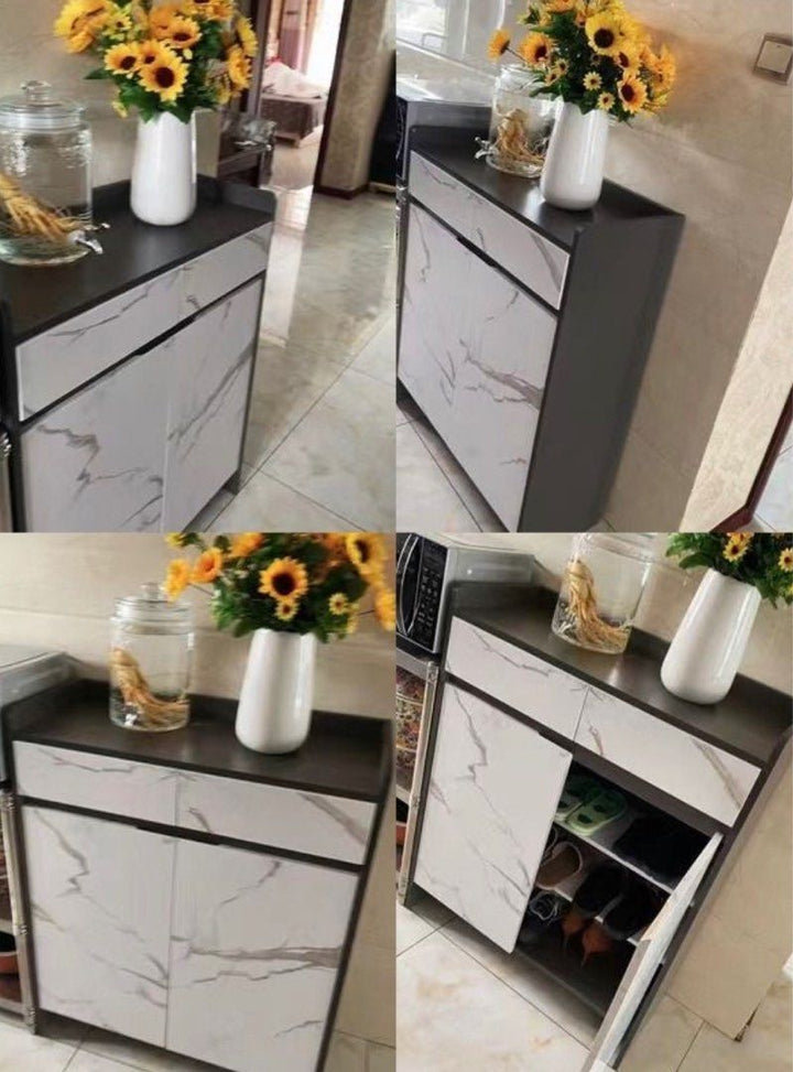 CAYENNE Modern Marble Shoe Cabinet - Radical Homes Singapore