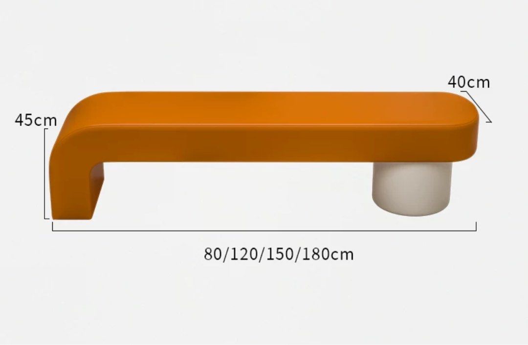 GALILEO Modern Leather Bench - Radical Homes Singapore