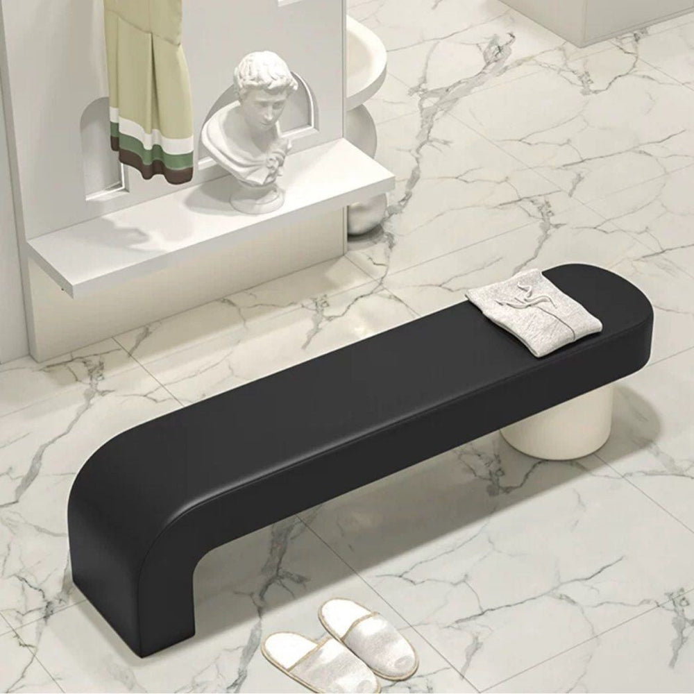 GALILEO Modern Leather Bench - Radical Homes Singapore