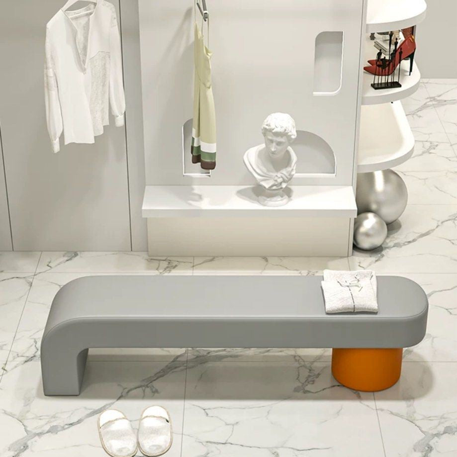 GALILEO Modern Leather Bench - Radical Homes Singapore