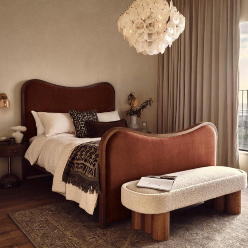 CELRA Modern Velvet Bedframe - Radical Homes Singapore