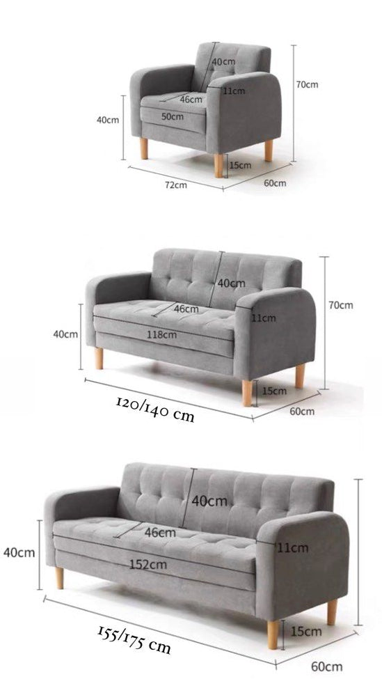 DORSET Modern Fabric Sofa - Cassa Haus Singapore
