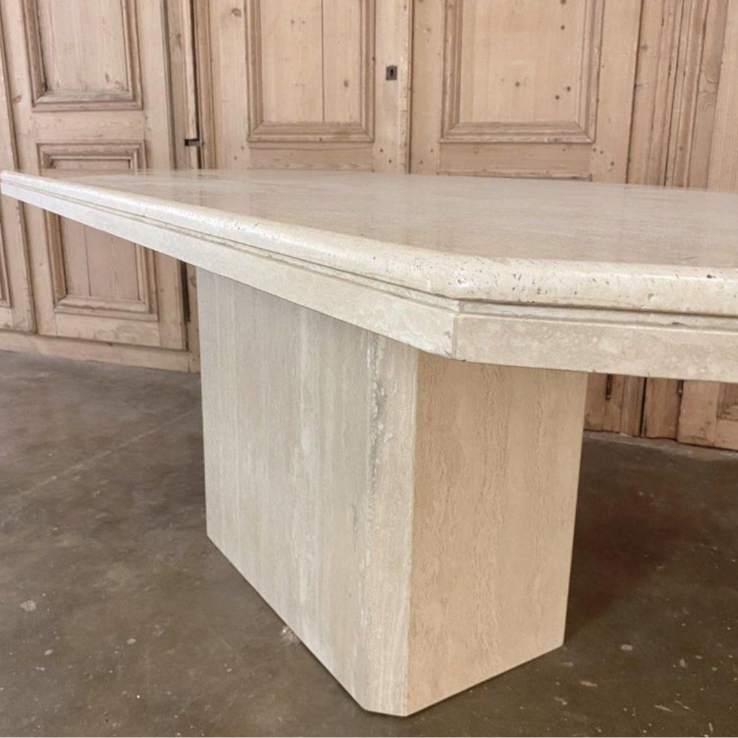 DIANN Modern Travertine Dining Table - Radical Homes Singapore