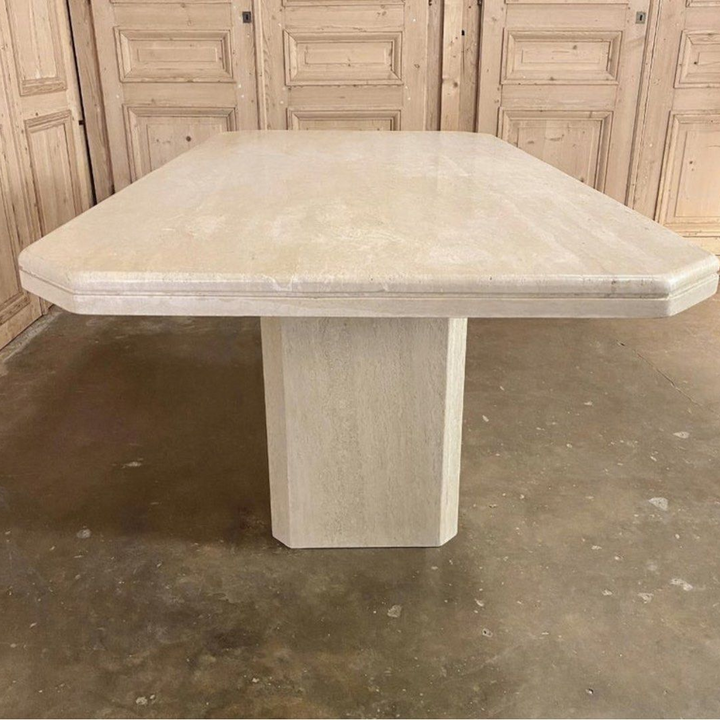 DIANN Modern Travertine Dining Table - Radical Homes Singapore