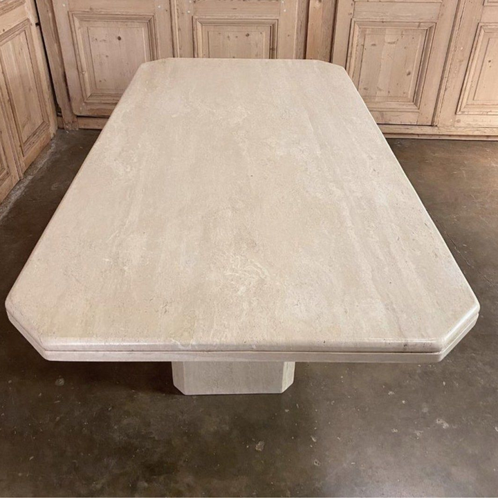 DIANN Modern Travertine Dining Table - Radical Homes Singapore