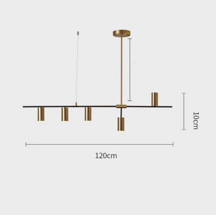 CHANTALLE Modern Linear Chandelier - Radical Homes Singapore