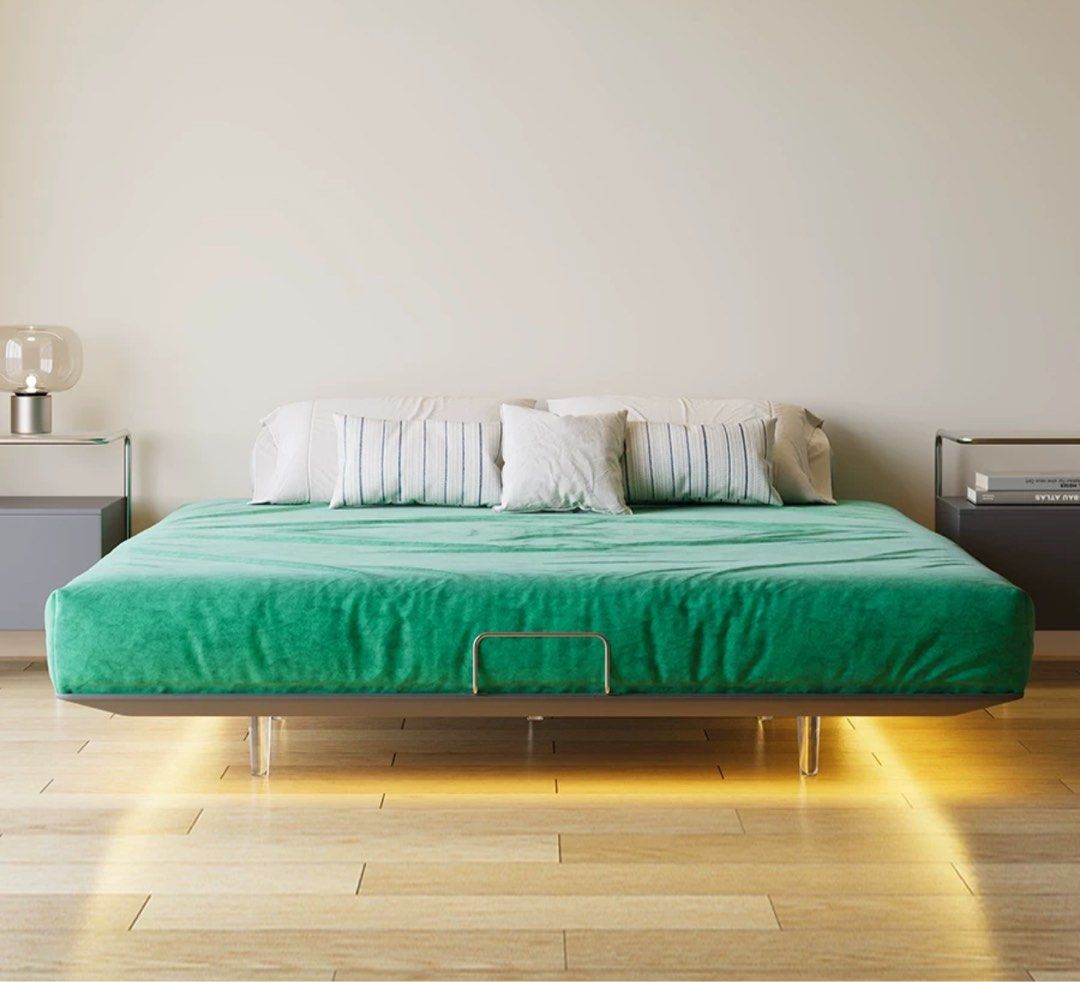 CHARIE Modern Floating Bedframe - Radical Homes Singapore