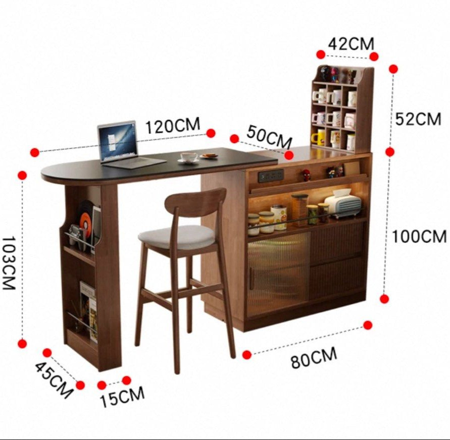 ZVAEN Modern Extendable Bar Table - Cassa Haus Singapore