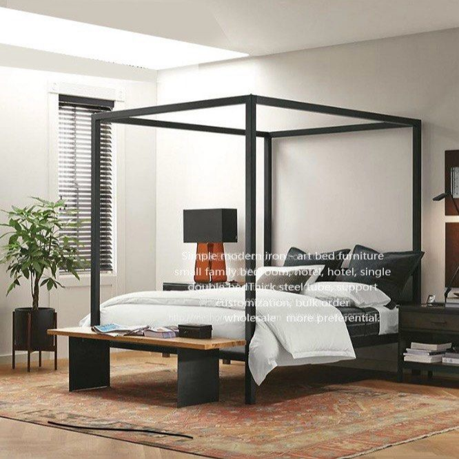 CHIARA Modern Canopy Bedframe - Radical Homes Singapore