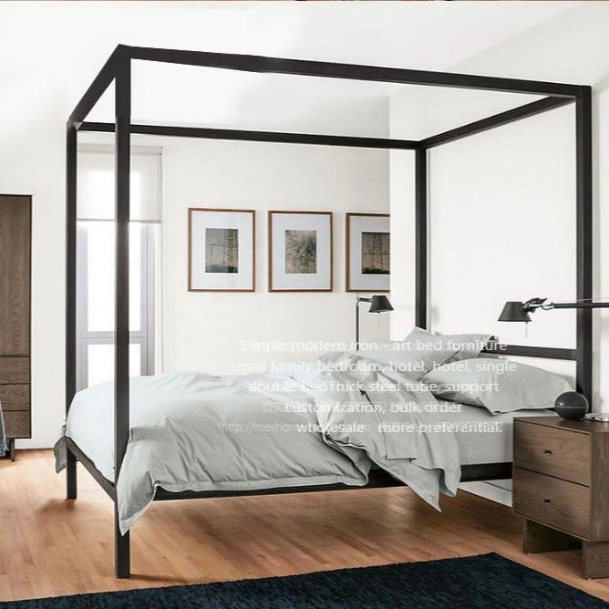 CHIARA Modern Canopy Bedframe - Radical Homes Singapore