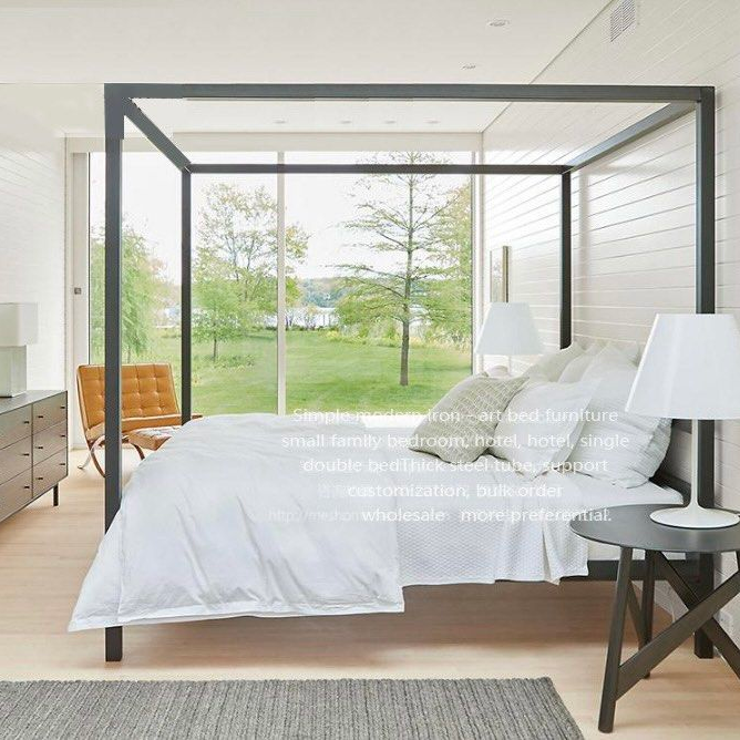 CHIARA Modern Canopy Bedframe - Radical Homes Singapore