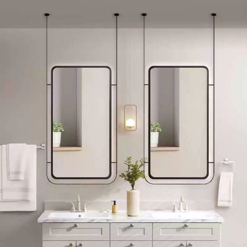 CHRIS Modern Suspended Bathroom Mirror - Radical Homes Singapore