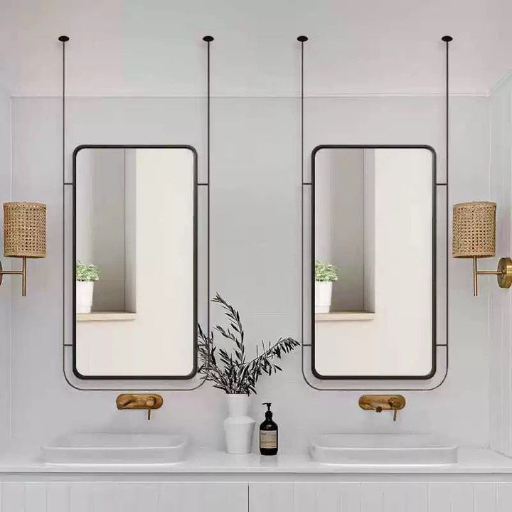 CHRIS Modern Suspended Bathroom Mirror - Radical Homes Singapore