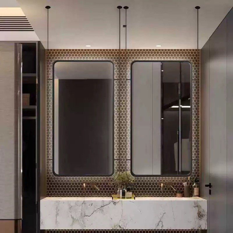 CHRIS Modern Suspended Bathroom Mirror - Radical Homes Singapore
