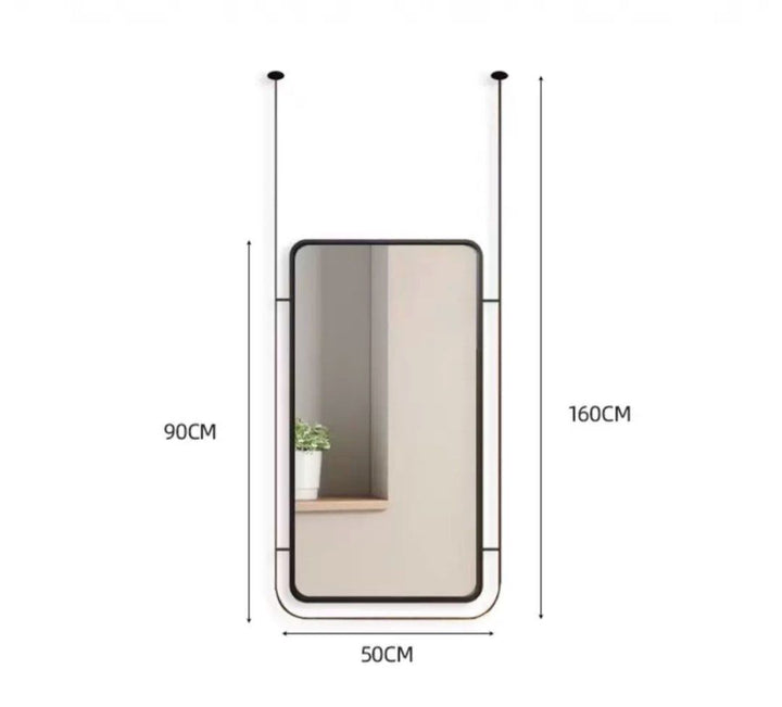 CHRIS Modern Suspended Bathroom Mirror - Radical Homes Singapore