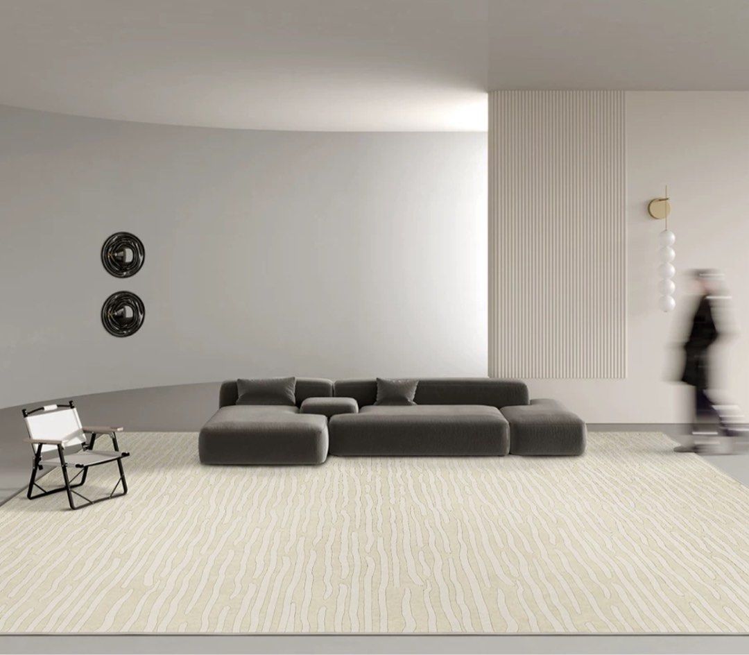 BOLGER Modern Beige Rug - Cassa Haus Singapore