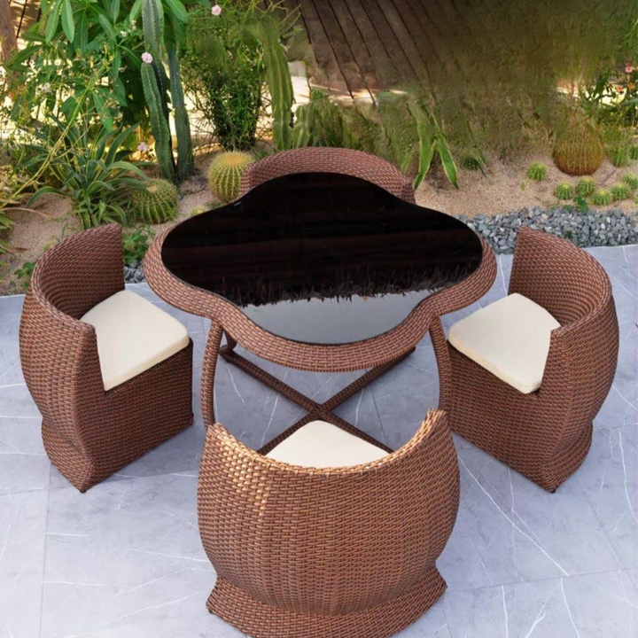 YENDE Compact Outdoor Table And Chairs - Radical Homes Singapore