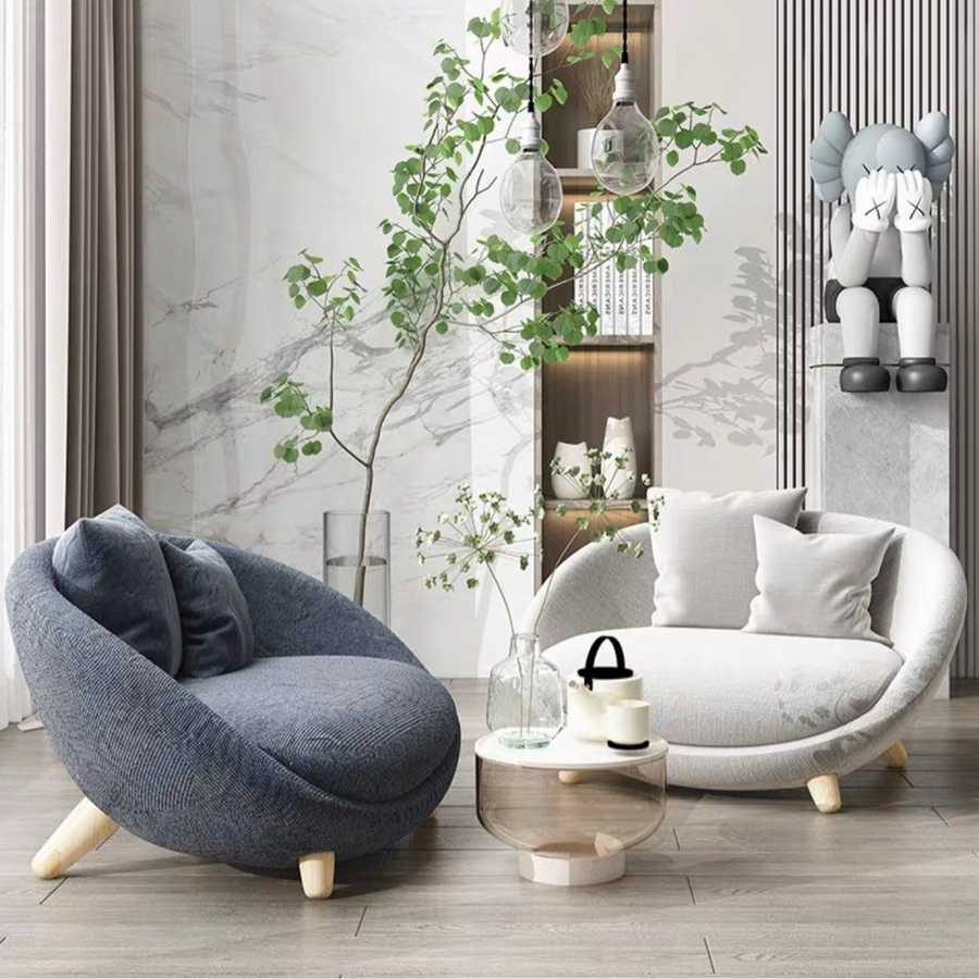 KENJI Modern Fabric Armchair - Radical Homes Singapore