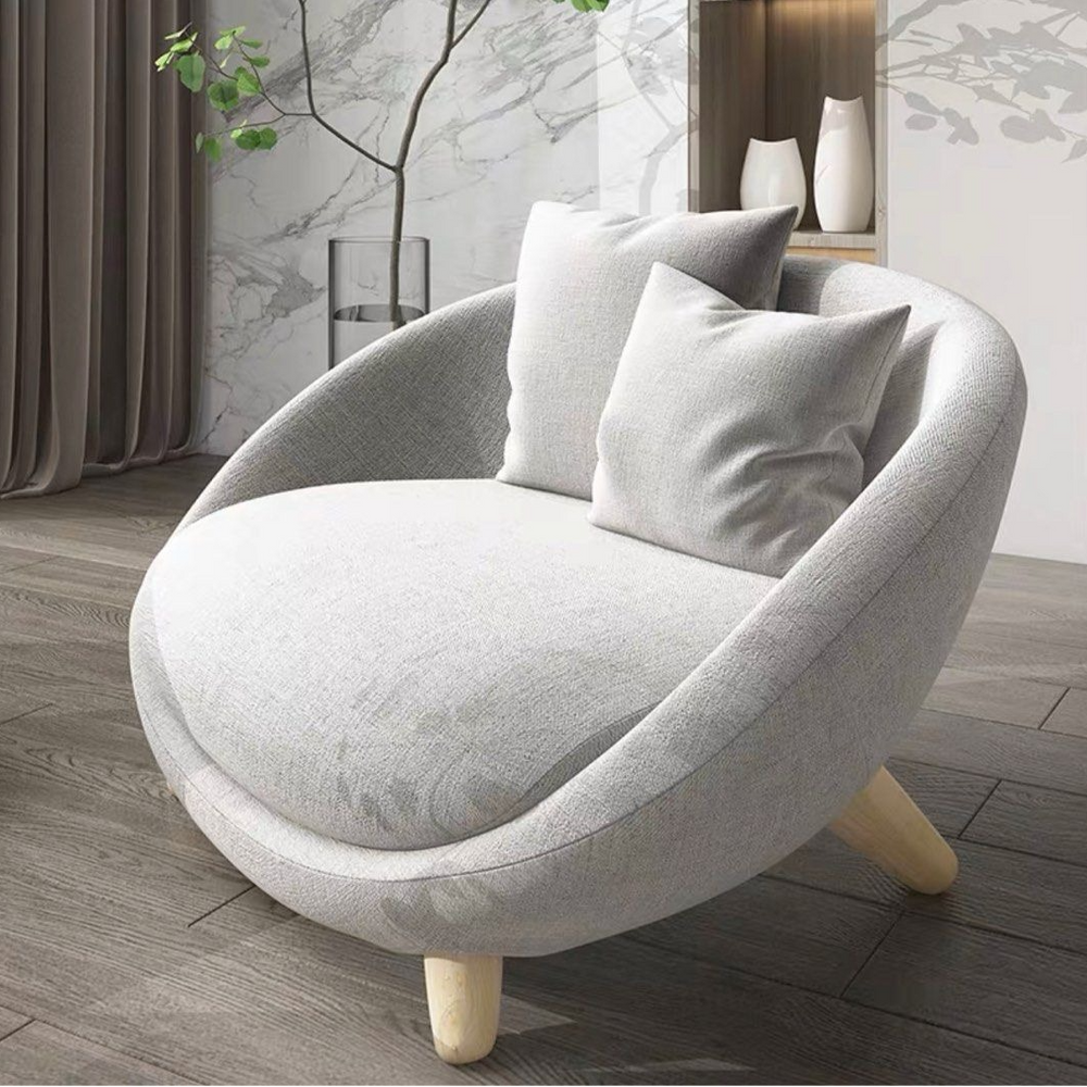 KENJI Modern Fabric Armchair - Radical Homes Singapore