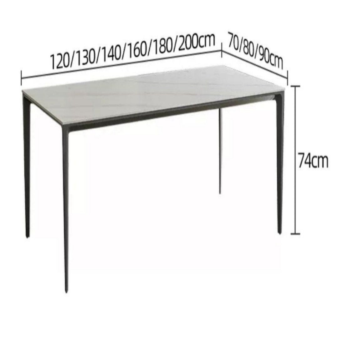 KASAE Modern Sintered Stone Dining Table - Radical Homes Singapore