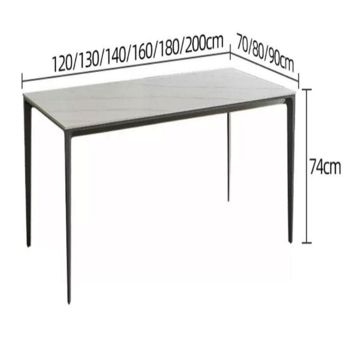 KASAE Modern Sintered Stone Dining Table - Radical Homes Singapore