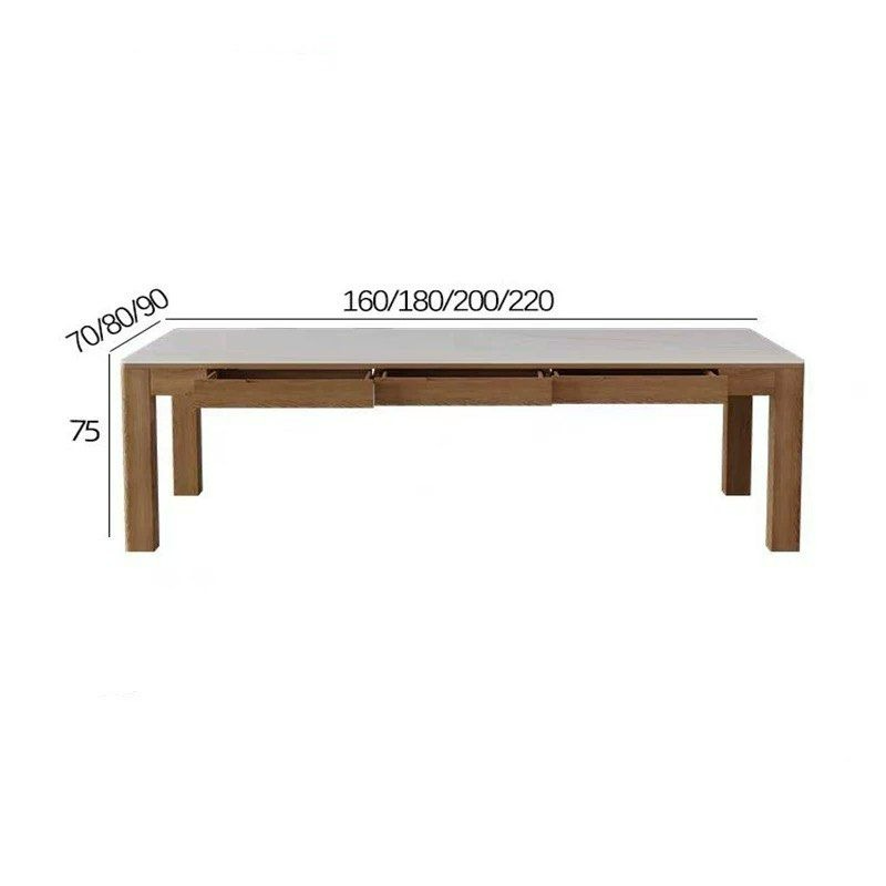 CHRISTIAN Modern Solid Wood Dining Table - Radical Homes Singapore