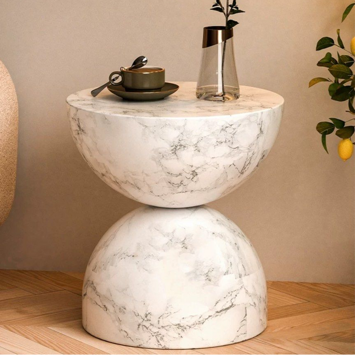 ANTON Modern Marble Side Table - Radical Homes Singapore