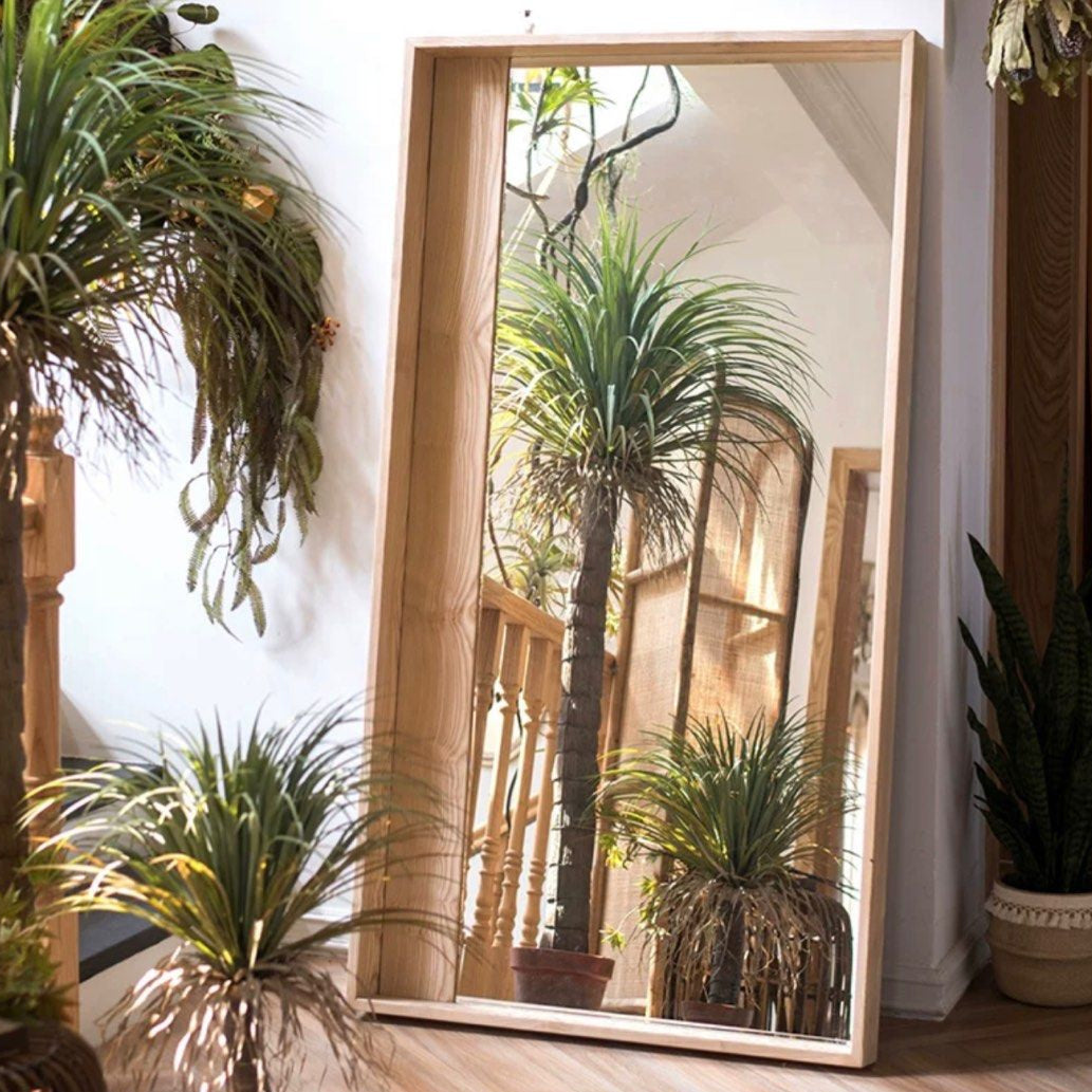 COLLIN Solid Wood Wall Mirror - Radical Homes Singapore