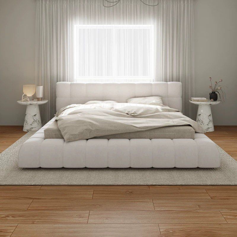 COLLIN Modern Boucle Bed - Radical Homes Singapore