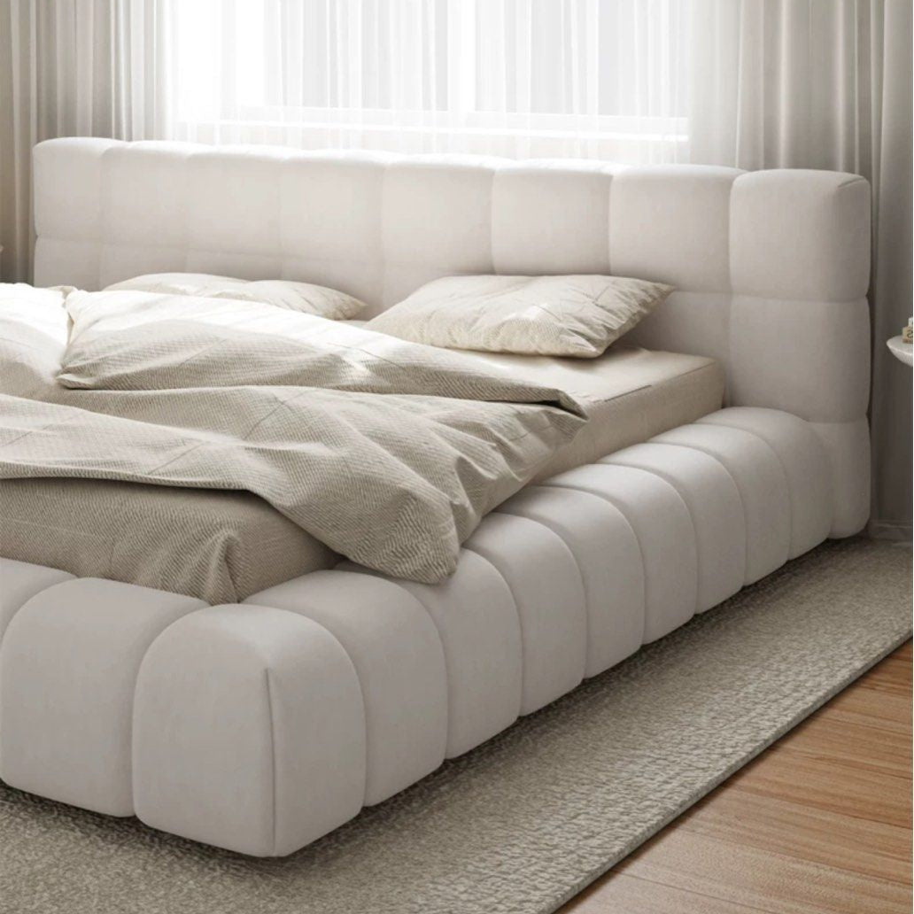 COLLIN Modern Boucle Bed - Radical Homes Singapore