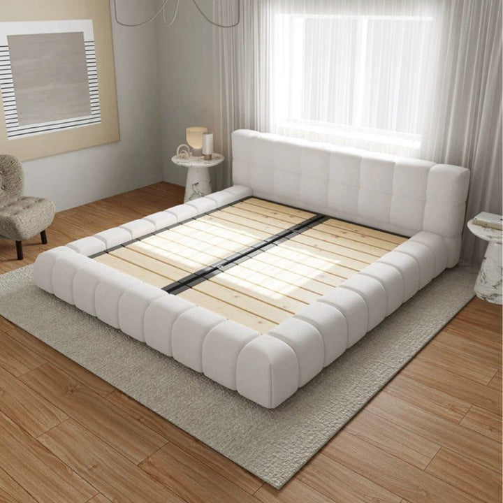 COLLIN Modern Boucle Bed - Radical Homes Singapore
