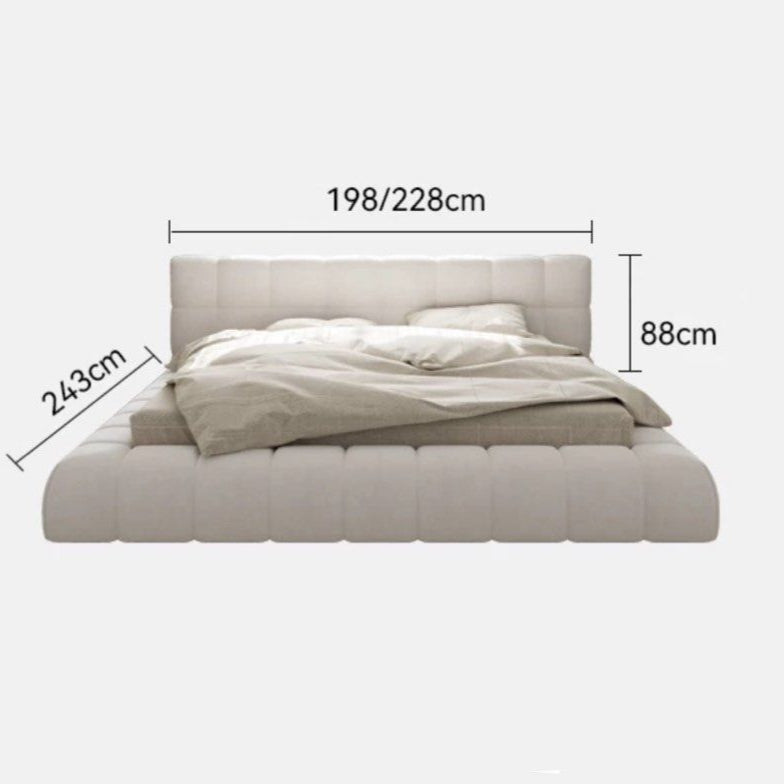 COLLIN Modern Boucle Bed - Radical Homes Singapore
