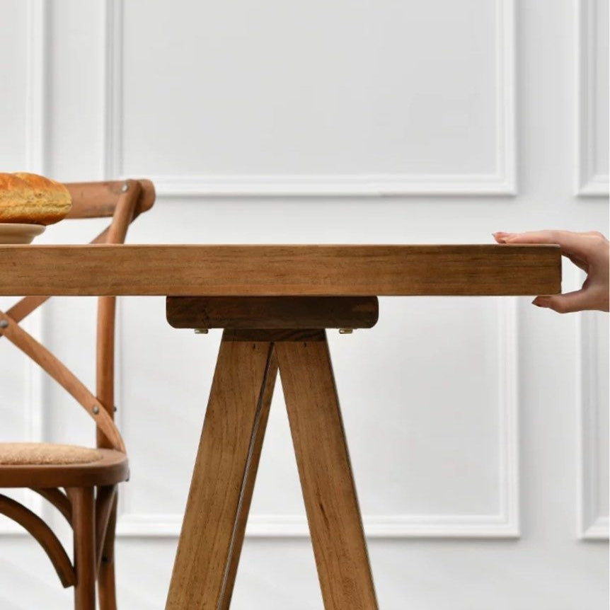 ESTRADA Rustic Solid Wood Dining Table - Radical Homes Singapore