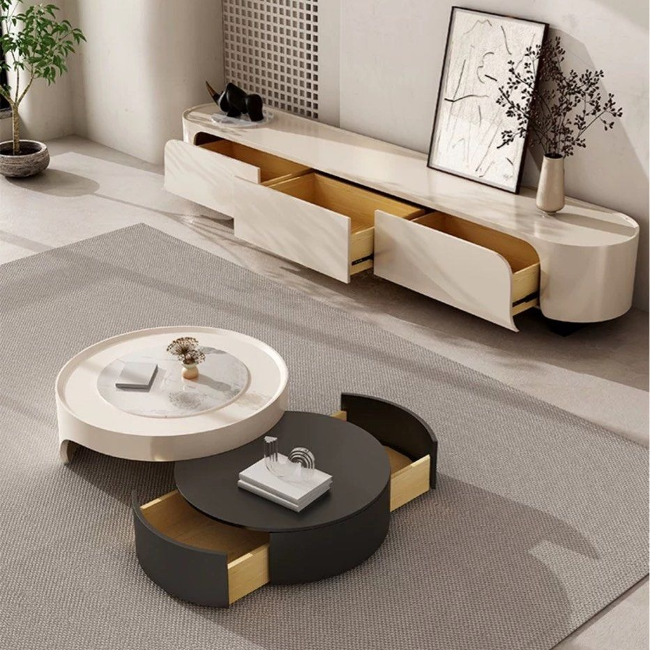 THRAWN Modern TV Console & Coffee Table - Radical Homes Singapore