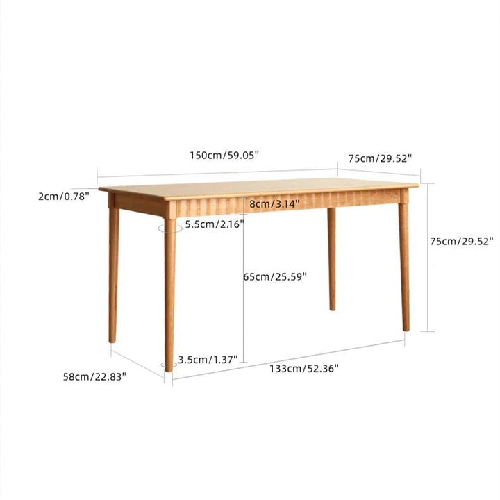 ROSSO Cherry Wood Dining Table - Cassa Haus Singapore