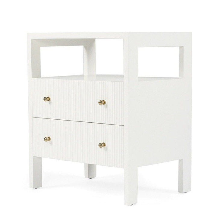 CONNOR Modern Fluted Bedside Table - Cassa Haus Singapore