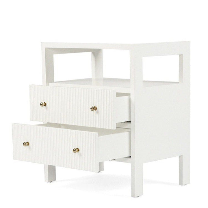 CONNOR Modern Fluted Bedside Table - Cassa Haus Singapore