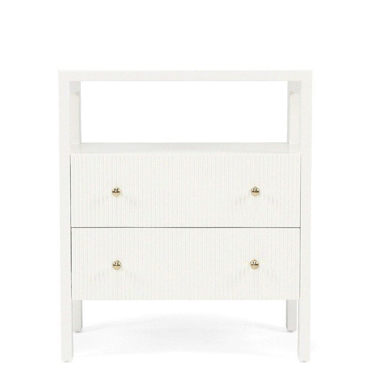 CONNOR Modern Fluted Bedside Table - Cassa Haus Singapore