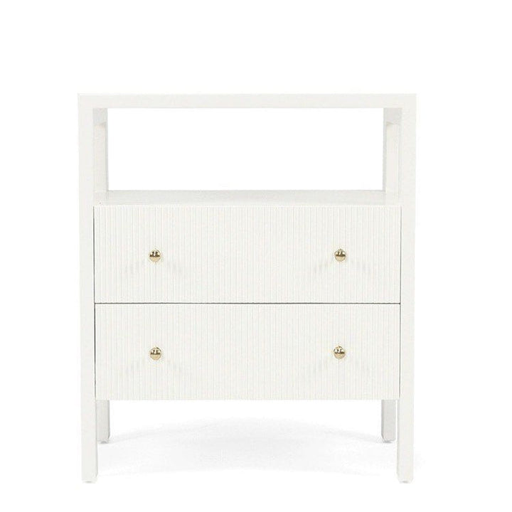 CONNOR Modern Fluted Bedside Table - Cassa Haus Singapore