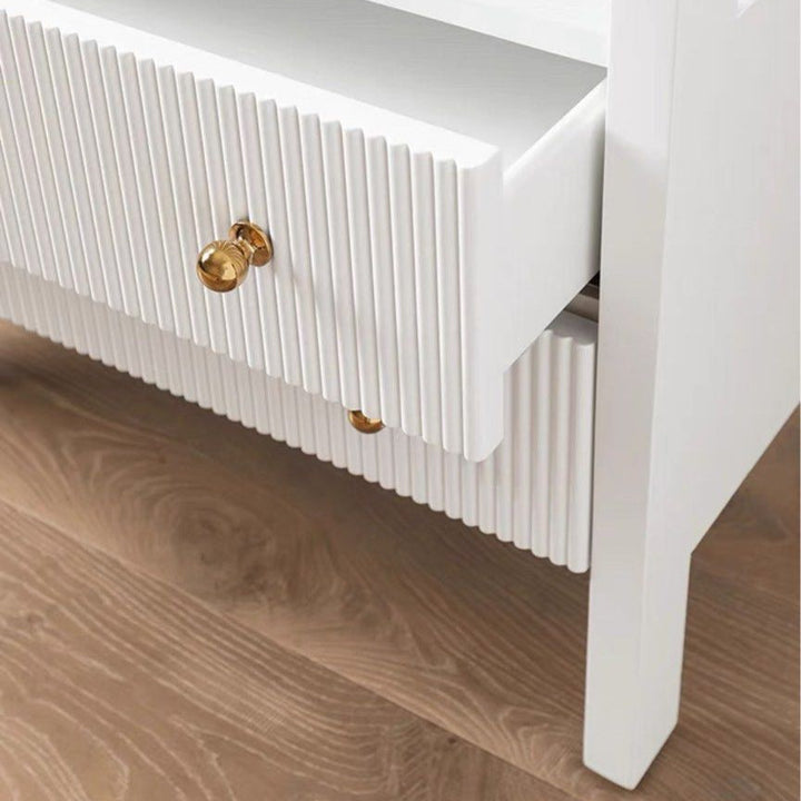 CONNOR Modern Fluted Bedside Table - Cassa Haus Singapore
