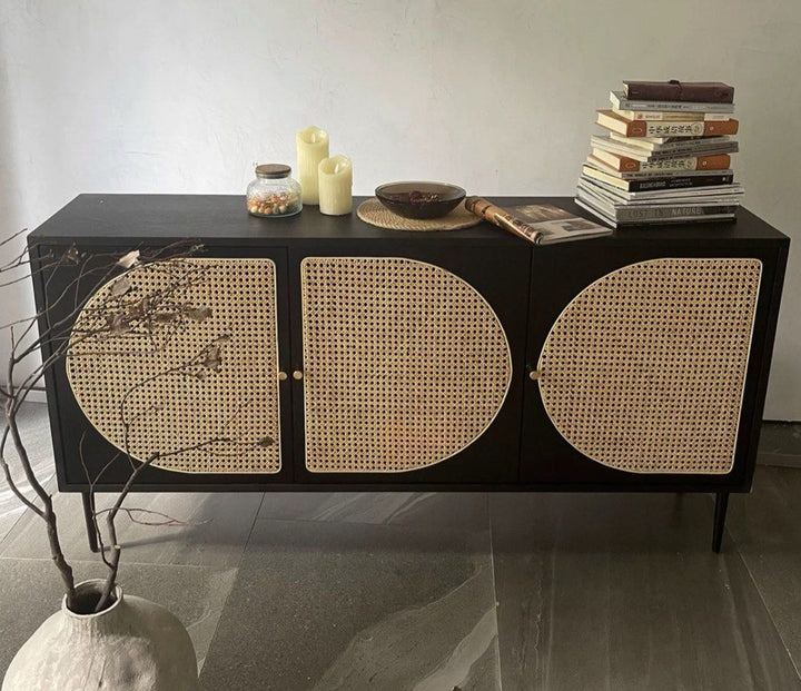 RENVARO Modern Solid Wood Sideboard