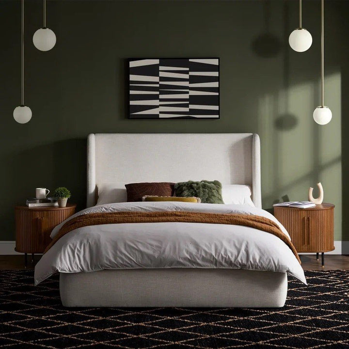 CONSTANCE Modern Fabric Bedframe - Radical Homes Singapore